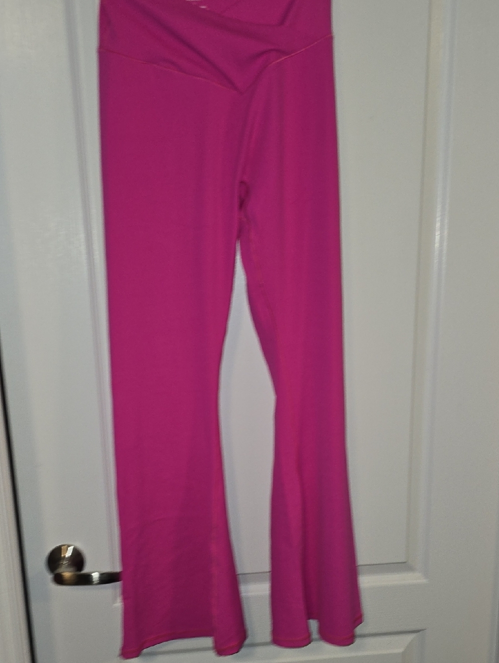 Bright Fuchsia Sunzel Yoga Flare Pants Size L